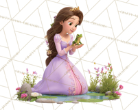 Amethyst Princess Fairy Tale Storybook PNG Clipart Product Image 4
