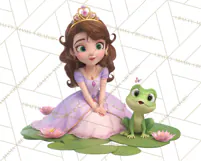 Amethyst Princess Fairy Tale Storybook PNG Clipart Product Image 5