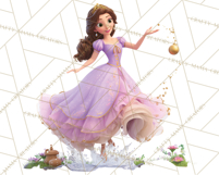 Amethyst Princess Fairy Tale Storybook PNG Clipart Product Image 2