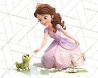 Amethyst Princess Fairy Tale Storybook PNG Clipart Product Image 3