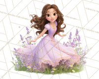 Amethyst Princess Fairy Tale Storybook PNG Clipart Product Image 5