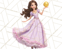 Amethyst Princess Fairy Tale Storybook PNG Clipart Product Image 3