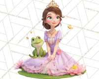 Amethyst Princess Fairy Tale Storybook PNG Clipart Product Image 5