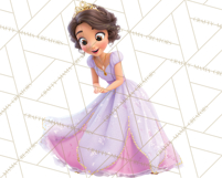 Amethyst Princess Fairy Tale Storybook PNG Clipart Product Image 2