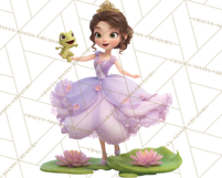 Amethyst Princess Fairy Tale Storybook PNG Clipart Product Image 3