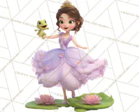 Amethyst Princess Fairy Tale Storybook PNG Clipart Product Image 3