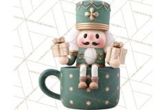 Christmas Characters in Mugs PNG Clipart Product Image 4