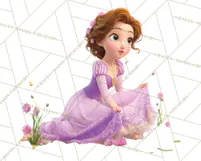 Amethyst Princess Fairy Tale Storybook PNG Clipart Product Image 3