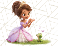 Amethyst Princess Fairy Tale Storybook PNG Clipart Product Image 4