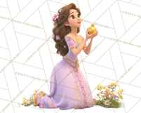 Amethyst Princess Fairy Tale Storybook PNG Clipart Product Image 5