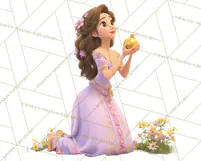 Amethyst Princess Fairy Tale Storybook PNG Clipart Product Image 5