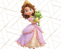 Amethyst Princess Fairy Tale Storybook PNG Clipart Product Image 3