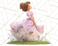 Amethyst Princess Fairy Tale Storybook PNG Clipart Product Image 4