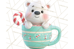 Christmas Characters in Mugs PNG Clipart Product Image 2