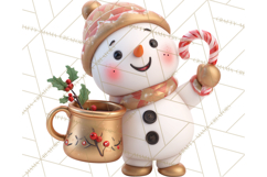 Christmas Characters in Mugs PNG Clipart Product Image 3
