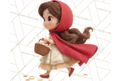 Crimson Cloak Fairy Tale Storybook PNG Clipart Product Image 2