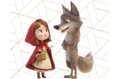 Crimson Cloak Fairy Tale Storybook PNG Clipart Product Image 4