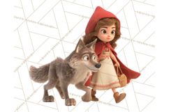 Crimson Cloak Fairy Tale Storybook PNG Clipart Product Image 2