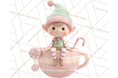 Christmas Characters in Mugs PNG Clipart Product Image 4