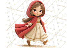 Crimson Cloak Fairy Tale Storybook PNG Clipart Product Image 4