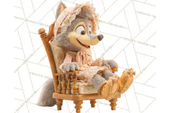 Crimson Cloak Fairy Tale Storybook PNG Clipart Product Image 3