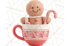 Christmas Characters in Mugs PNG Clipart Product Image 5