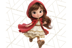Crimson Cloak Fairy Tale Storybook PNG Clipart Product Image 4