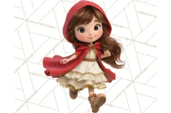 Crimson Cloak Fairy Tale Storybook PNG Clipart Product Image 4