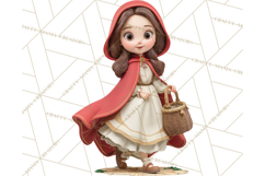 Crimson Cloak Fairy Tale Storybook PNG Clipart Product Image 4