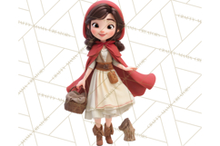 Crimson Cloak Fairy Tale Storybook PNG Clipart Product Image 5