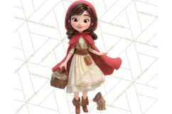 Crimson Cloak Fairy Tale Storybook PNG Clipart Product Image 5