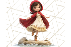 Crimson Cloak Fairy Tale Storybook PNG Clipart Product Image 2