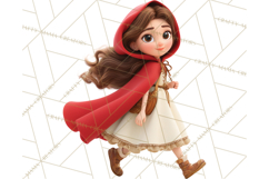 Crimson Cloak Fairy Tale Storybook PNG Clipart Product Image 3