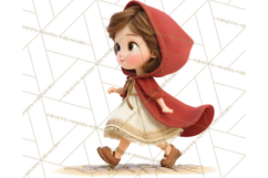Crimson Cloak Fairy Tale Storybook PNG Clipart Product Image 3