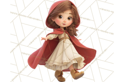 Crimson Cloak Fairy Tale Storybook PNG Clipart Product Image 4
