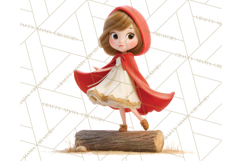 Crimson Cloak Fairy Tale Storybook PNG Clipart Product Image 5