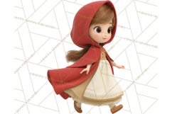 Crimson Cloak Fairy Tale Storybook PNG Clipart Product Image 2
