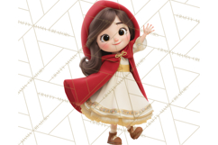 Crimson Cloak Fairy Tale Storybook PNG Clipart Product Image 3