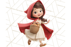 Crimson Cloak Fairy Tale Storybook PNG Clipart Product Image 4