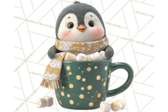 Christmas Characters in Mugs PNG Clipart Product Image 3