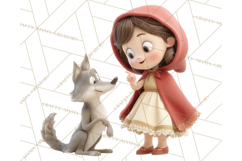 Crimson Cloak Fairy Tale Storybook PNG Clipart Product Image 5