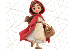 Crimson Cloak Fairy Tale Storybook PNG Clipart Product Image 3