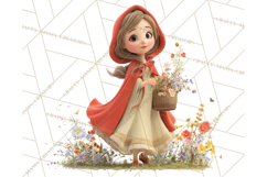 Crimson Cloak Fairy Tale Storybook PNG Clipart Product Image 4