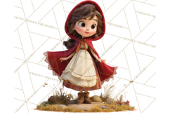 Crimson Cloak Fairy Tale Storybook PNG Clipart Product Image 5