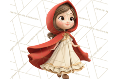 Crimson Cloak Fairy Tale Storybook PNG Clipart Product Image 2