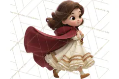 Crimson Cloak Fairy Tale Storybook PNG Clipart Product Image 3