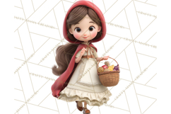 Crimson Cloak Fairy Tale Storybook PNG Clipart Product Image 4