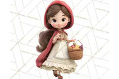 Crimson Cloak Fairy Tale Storybook PNG Clipart Product Image 4