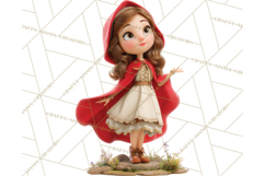 Crimson Cloak Fairy Tale Storybook PNG Clipart Product Image 5