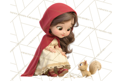 Crimson Cloak Fairy Tale Storybook PNG Clipart Product Image 3